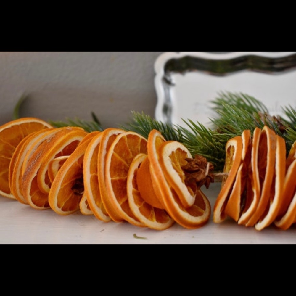Dried Orange Garland Tightly Packed 2ft
